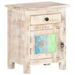 vidaXL Table de chevet 40x30x50 cm Bois d'acacia brut