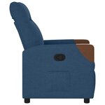 vidaXL Fauteuil inclinable Bleu Tissu