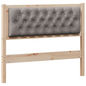 vidaXL Tête de lit Autre Marron et taupe 100 cm Bois massif en pin