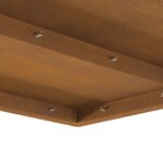 vidaXL Braise Marron 60 x 60 x 30 cm Acier résistant aux intempéries