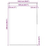 vidaXL Store roulant de douche 140x240 cm Cercle