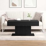 vidaXL Table basse Chêne noir 96 x 50 x 45 cm Bois d'ingénierie