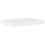 vidaXL Cadre de lit sans matelas Zadar blanc et noir 140x190 cm similicuir