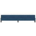 vidaXL Lit à ressorts avec matelas Bleu 80 x 200 cm tissu
