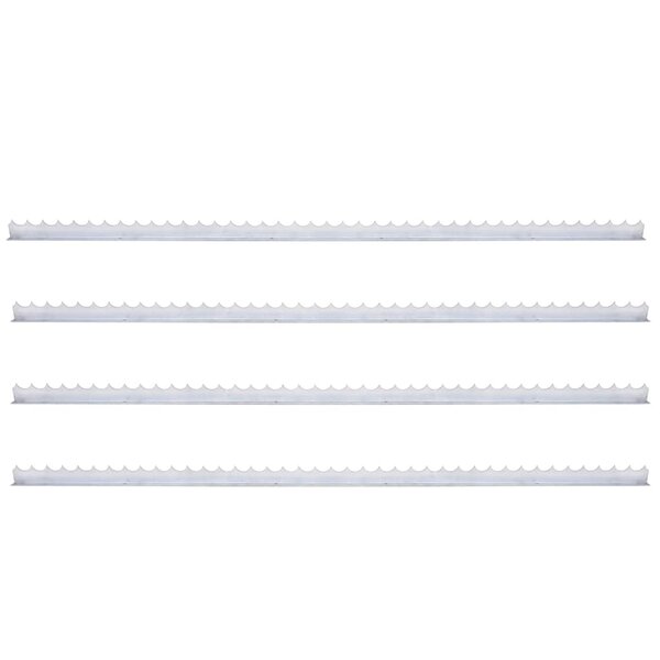 vidaXL Piquets muraux 4 Pièces 1 m Acier galvanisé