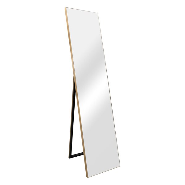Miroir sur pied psyché inclinable 150 x 35 cm doré 03_0007969