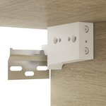 vidaXL Meuble TV suspendu Chêne sonoma 100x30x26 5 cm Bois ingénierie