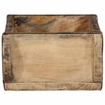 vidaXL Plateau avec stockage Marron 30 x 15 x 9 cm Bois Recyclé Solide
