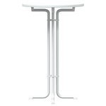 vidaXL Table de bar blanc Ø70x110 cm bois d'ingénierie et acier