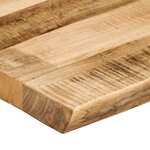 vidaXL Dessus de table bord vivant 110x60x3 8 cm bois de manguier brut