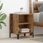 vidaXL Cabinet de chevet Bois ancien 40 x 30 x 50 cm Bois d'ingénierie