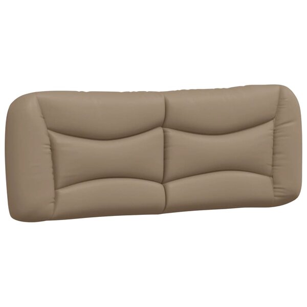 vidaXL Coussin de tête de lit Hvar cappuccino 120 cm similicuir