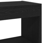 vidaXL Bibliothèque Chêne noir 80 x 30 x 72 cm Bois d'ingénierie