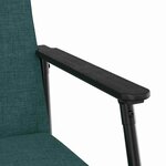 vidaXL fauteuil Vert foncé 59 x 75 x 78 cm tissu