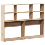 vidaXL Tête de lit avec rangement 140 cm bois massif de pin