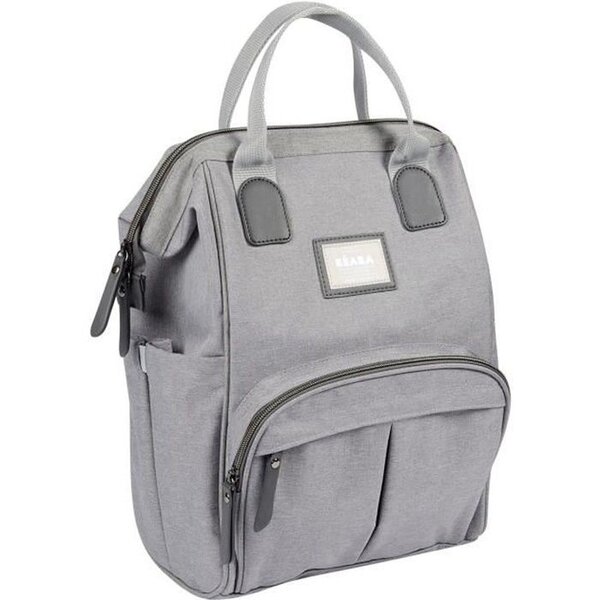 Sac à dos à langer pour bébé Wellington  grande capacité  tapis à langer - Gris