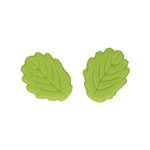 12 feuilles vertes en pâte d'amande FunCakes