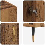 vidaXL Buffet Marron 90 x 34 x 80 cm Bois d'ingénierie