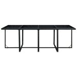 vidaXL Ensemble à manger d'extérieur 13 Pièces coussins Résine tressée