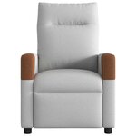 vidaXL Fauteuil de massage inclinable gris nuage tissu