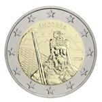 2 euros commémorative Andorre BU 2022 - Légende de Charlemagne.