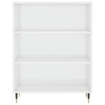 vidaXL Bibliothèque blanc brillant 69 5x32 5x90 cm bois d'ingénierie
