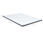 vidaXL Surmatelas de sommier tapissier 200x140x5 cm