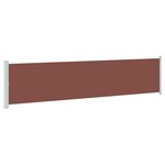 vidaXL Auvent latéral rétractable de patio 140x600 cm Marron