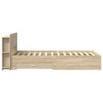vidaXL Cadre de lit avec rangement Chêne Sonoma 80 x 200 cm