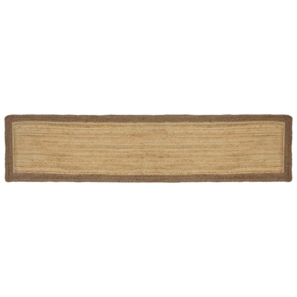 vidaXL Tapis de surface Gris 60 x 250 cm Jute