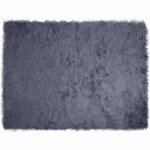 vidaXL Tapis en Peau de Mouton Synthétique Anthracite 240 x 340 cm