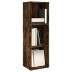 vidaXL Bibliothèque/Meuble TV chêne fumé 36x30x114cm bois d'ingénierie