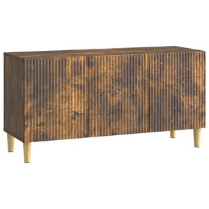 vidaXL Meuble TV Chêne fumé 99 x 34 5 x 50 cm Bois d'ingénierie