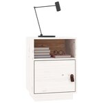 vidaXL Tables de chevet 2 Pièces Blanc 40x34x55 cm Bois de pin massif