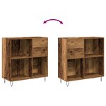 vidaXL Cabinet média chêne fait main 84 5x38x90 cm en bois d'ingénierie