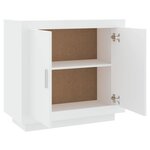 vidaXL Buffet Blanc 80x40x75 cm Bois d'ingénierie