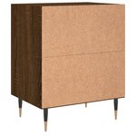 vidaXL Tables de chevet 2Pièces chêne marron 40x30x50cm bois d'ingénierie