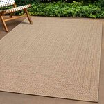 vidaXL Tapis ZIZUR 200x200 cm aspect de jute intérieur et extérieur
