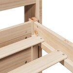 vidaXL Cadre de lit avec tête de lit sans matelas 200x200 cm