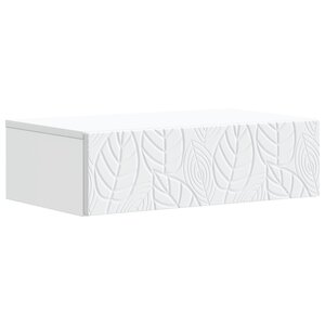 vidaXL Table d'appoint murale Blanc 59 x 34 5 x 17 cm