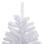 vidaXL Sapin de Noël artificiel à charnières avec neige floquée 210 cm