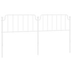 vidaXL Tête de lit métal blanc 193 cm