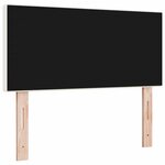 vidaXL Tête de lit avec tête de lit Crème 90 cm Tissu côtelé