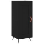vidaXL Buffet Noir 34 5x34x90 cm Bois d'ingénierie