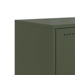 vidaXL Meuble TV vert olive 100 5x39x60 5 cm acier