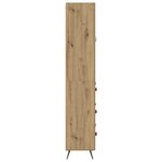 vidaXL Buffet avec étagère 2 Pièces Chêne artisanal Bois d'ingénierie