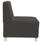 vidaXL Unité de Sofa Modulaire Sans Accoudoirs 3 Pièces Gris foncé
