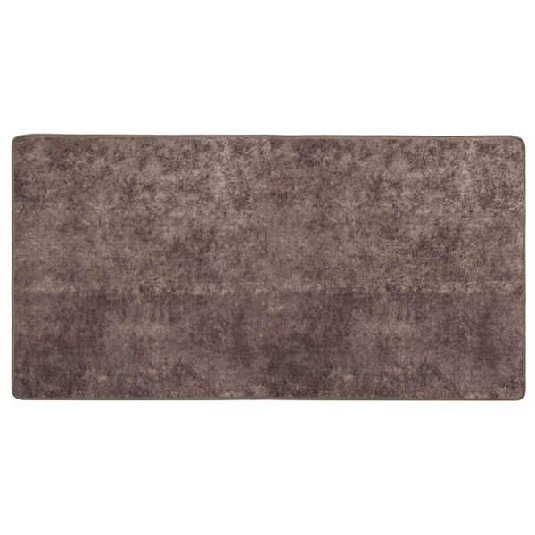 vidaXL Coureur de Tapis MARSA Gris 100 x 200 cm Polyester et PVC