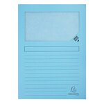 Paquet de 100 chemises à fenêtre SUPER 160g/m2 - 22x31cm - Couleurs assorties EXACOMPTA