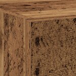 vidaXL Cabinet de lavabo Vieux Bois 59x37x59 cm Bois reconstitué